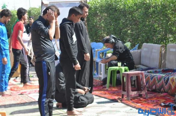 بالصور : طريق العشق الحسيني في ذي قار ينبض بالمشّائين الى كربلاء