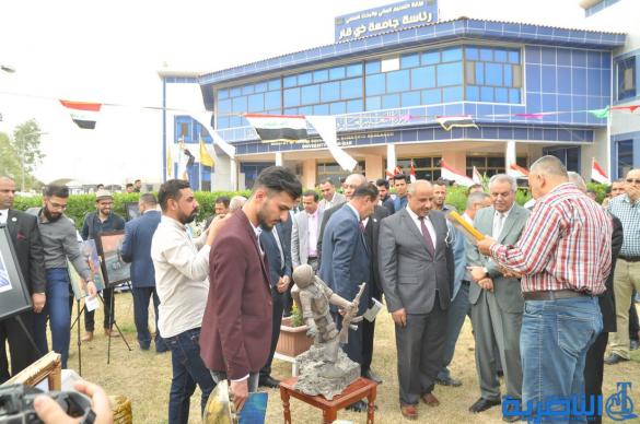 جامعة ذي قار تحتضن مهرجان الفنون التشكيلية بمشاركة 35 جامعة - تقرير مصور -