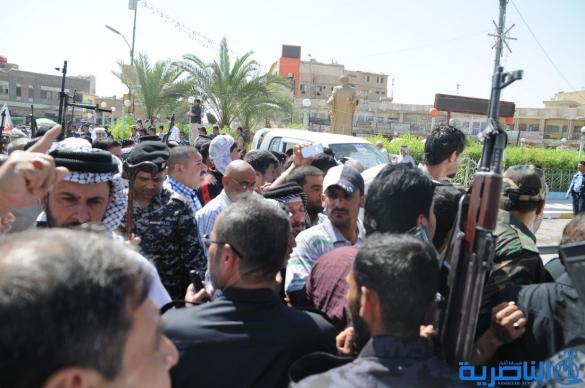 طلبة الحوزة العلمية في الناصرية ينظمون مسيرة حاشدة ويشكلون فوجا للدفاع عن المقدسات – تقرير مصور -