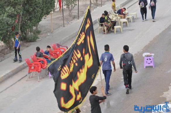 بالصور:الناصرية تستقبل وفود زائري أربعينية الإمام الحسين عليه السلام