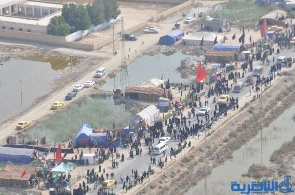 بالصور:حركة جموع الزائرين نحو كربلاء 