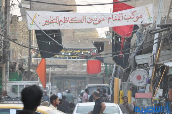بالصور : الناصرية تتشح بالسواد في عزاء سيد الشهداء
