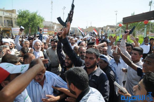طلبة الحوزة العلمية في الناصرية ينظمون مسيرة حاشدة ويشكلون فوجا للدفاع عن المقدسات – تقرير مصور -
