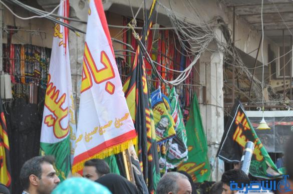 بالصور : الناصرية تتشح بالسواد في عزاء سيد الشهداء