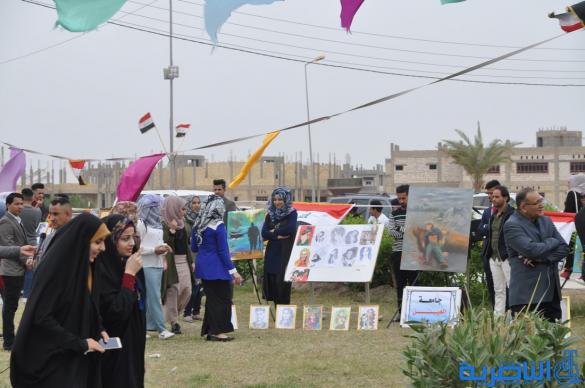 جامعة ذي قار تحتضن مهرجان الفنون التشكيلية بمشاركة 35 جامعة - تقرير مصور -