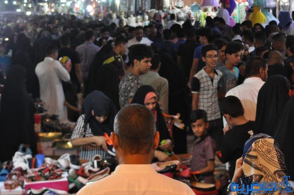 بالصور : اسواق الناصرية لا تنام استعدادا لعيد الفطر المبارك