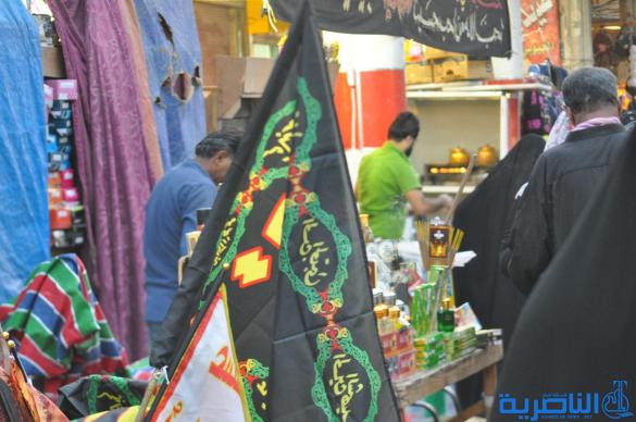 بالصور : الناصرية تتشح بالسواد في عزاء سيد الشهداء