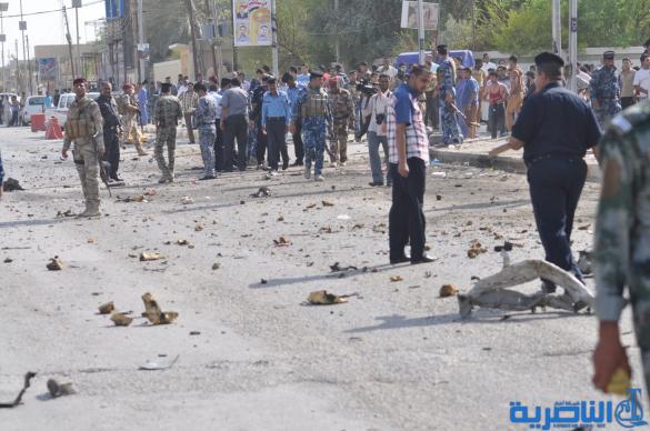 التقرير المصور عن انفجار العجلة المفخخة في صوب الشامية 