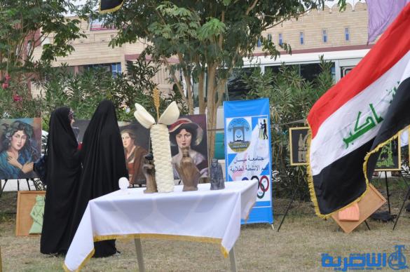 جامعة ذي قار تحتضن مهرجان الفنون التشكيلية بمشاركة 35 جامعة - تقرير مصور -