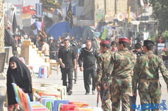 بالصور : طريق العشق الحسيني في ذي قار ينبض بالمشّائين الى كربلاء