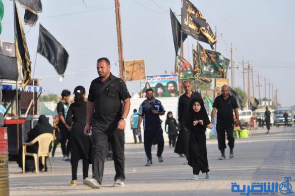 بالصور: وصول طلائع زوار محافظات الجنوبية وزائرين الاجانب الى محافظة ذي قار