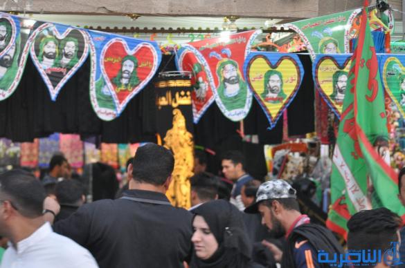 بالصور : الناصرية تتشح بالسواد في عزاء سيد الشهداء