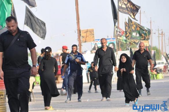 بالصور: وصول طلائع زوار محافظات الجنوبية وزائرين الاجانب الى محافظة ذي قار