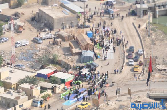 بالصور:حركة جموع الزائرين نحو كربلاء 
