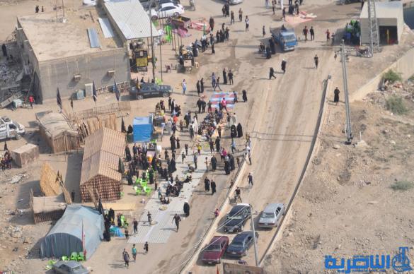بالصور:حركة جموع الزائرين نحو كربلاء 