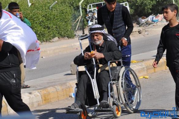 بالصور : طريق العشق الحسيني في ذي قار ينبض بالمشّائين الى كربلاء