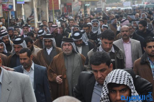 تشييع رسمي وشعبي كبير لاحد شهداء الناصرية في الحرب ضد داعش في الانبار – تقرير مصور –