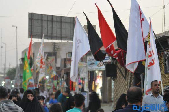 بالصور : الناصرية تتشح بالسواد في عزاء سيد الشهداء
