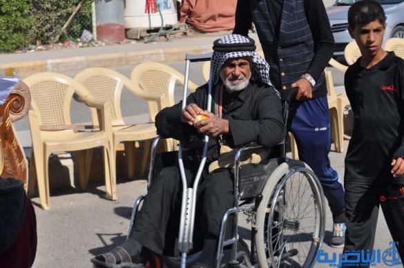 بالصور : طريق العشق الحسيني في ذي قار ينبض بالمشّائين الى كربلاء