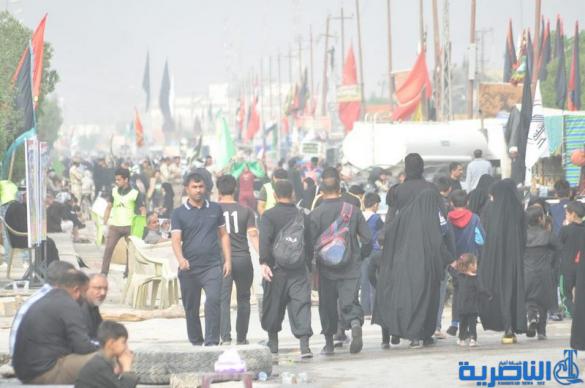 بالصور:الناصرية تستقبل وفود زائري أربعينية الإمام الحسين عليه السلام