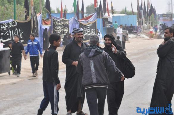 بالصور:الناصرية تستقبل وفود زائري أربعينية الإمام الحسين عليه السلام