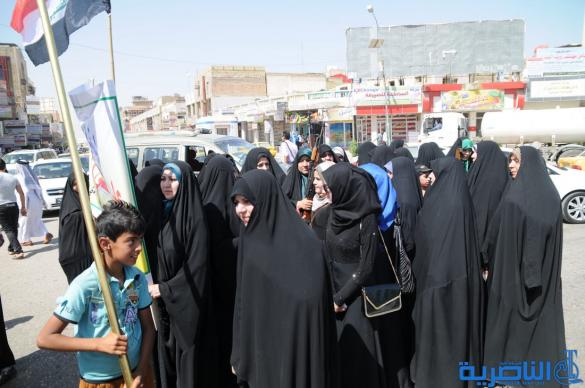 طلبة الحوزة العلمية في الناصرية ينظمون مسيرة حاشدة ويشكلون فوجا للدفاع عن المقدسات – تقرير مصور -