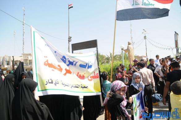 طلبة الحوزة العلمية في الناصرية ينظمون مسيرة حاشدة ويشكلون فوجا للدفاع عن المقدسات – تقرير مصور -