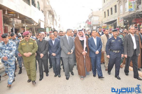 تشييع رسمي وشعبي كبير لاحد شهداء الناصرية في الحرب ضد داعش في الانبار – تقرير مصور –
