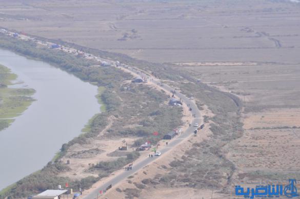 بالصور:حركة جموع الزائرين نحو كربلاء 