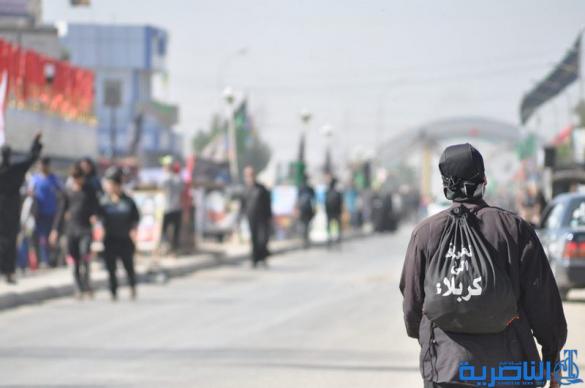 بالصور : طريق العشق الحسيني في ذي قار ينبض بالمشّائين الى كربلاء
