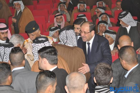 بالصور:رئيس ائتلاف دولة القانون نوري المالكي يلتقي شيوخ العشائر وعدد من المسؤولين في ذي قار