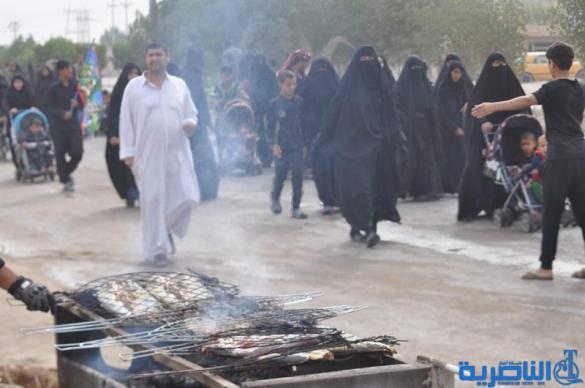 بالصور:الناصرية تستقبل وفود زائري أربعينية الإمام الحسين عليه السلام
