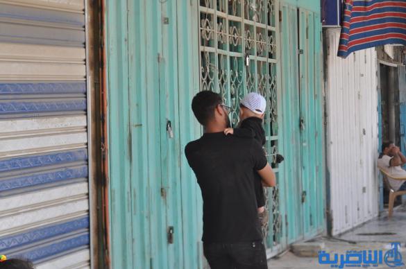 صور من الناصرية : ابواب المواكب مشرعة حزنا على باب الحوائج 