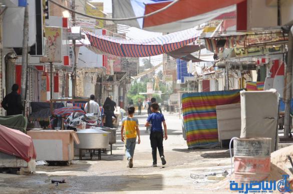 صور من الناصرية : ابواب المواكب مشرعة حزنا على باب الحوائج 
