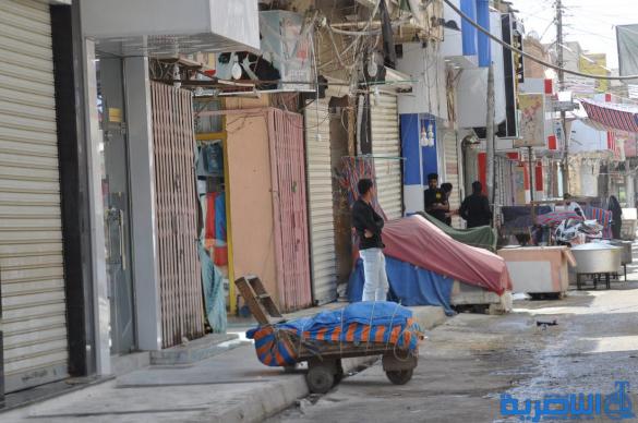 صور من الناصرية : ابواب المواكب مشرعة حزنا على باب الحوائج 