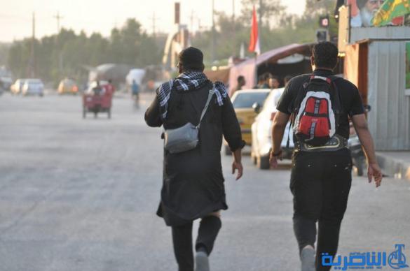 بالصور: وصول طلائع زوار محافظات الجنوبية وزائرين الاجانب الى محافظة ذي قار