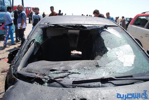 صور مروعة لتفجير الناصرية الارهابي