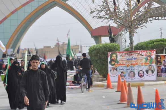 بالصور:الناصرية تستقبل وفود زائري أربعينية الإمام الحسين عليه السلام