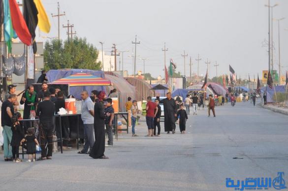 بالصور: وصول طلائع زوار محافظات الجنوبية وزائرين الاجانب الى محافظة ذي قار