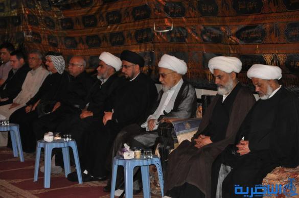 بالصور:احياء ذكرى ليلة التاسع من المحرم في مدينة الناصرية