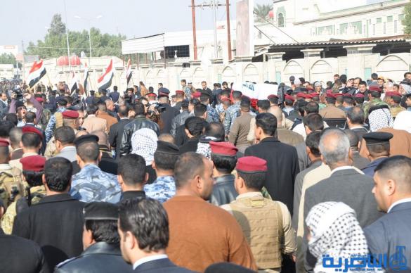 تشييع رسمي وشعبي كبير لاحد شهداء الناصرية في الحرب ضد داعش في الانبار – تقرير مصور –
