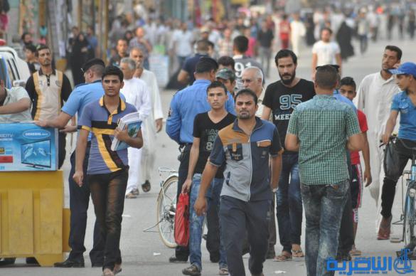 بالصور : الناصرية تتظاهر لتفويض العبادي بالمزيد من الاصلاحات