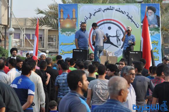 بالصور : الناصرية تتظاهر لتفويض العبادي بالمزيد من الاصلاحات