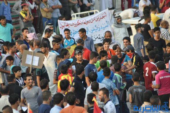 بالصور : الناصرية تتظاهر لتفويض العبادي بالمزيد من الاصلاحات