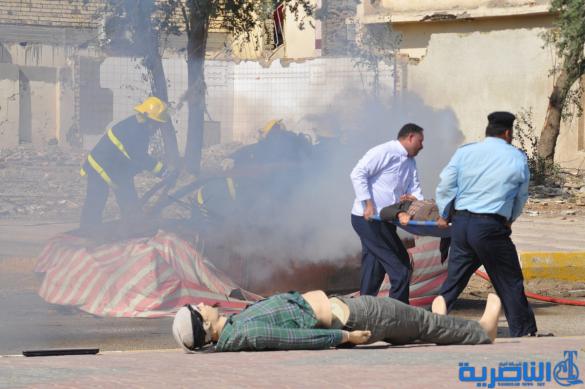 شرطة ذي قار تنفذ تدريبا ميدانيا هو الاكبر من نوعه للتعامل مع مسرح الجريمة – تقرير مصور –