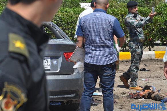 صور مروعة لتفجير الناصرية الارهابي
