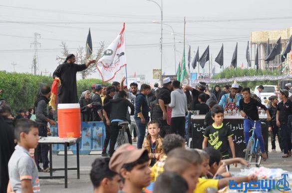 بالصور:الناصرية تستقبل وفود زائري أربعينية الإمام الحسين عليه السلام