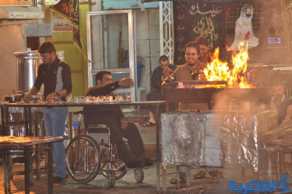 رسالة عاشوراء : ابناء مدينة الناصرية يحيون ذكرى ليلة التاسع من المحرم 