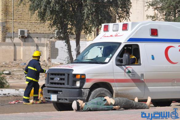شرطة ذي قار تنفذ تدريبا ميدانيا هو الاكبر من نوعه للتعامل مع مسرح الجريمة – تقرير مصور –