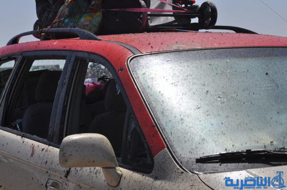 صور مروعة لتفجير الناصرية الارهابي